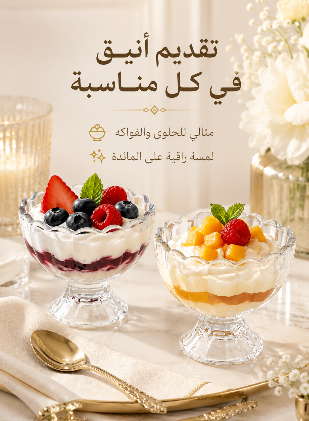 Glass Dessert Cup 130ml, Small Glass Parfait Cup for Desserts, Reusable Clear Glass Bowl for Pudding Mousse Ice Cream Jelly, Mini Glass Cups for Fruit Salad Yogurt Snacks–Single Cup
