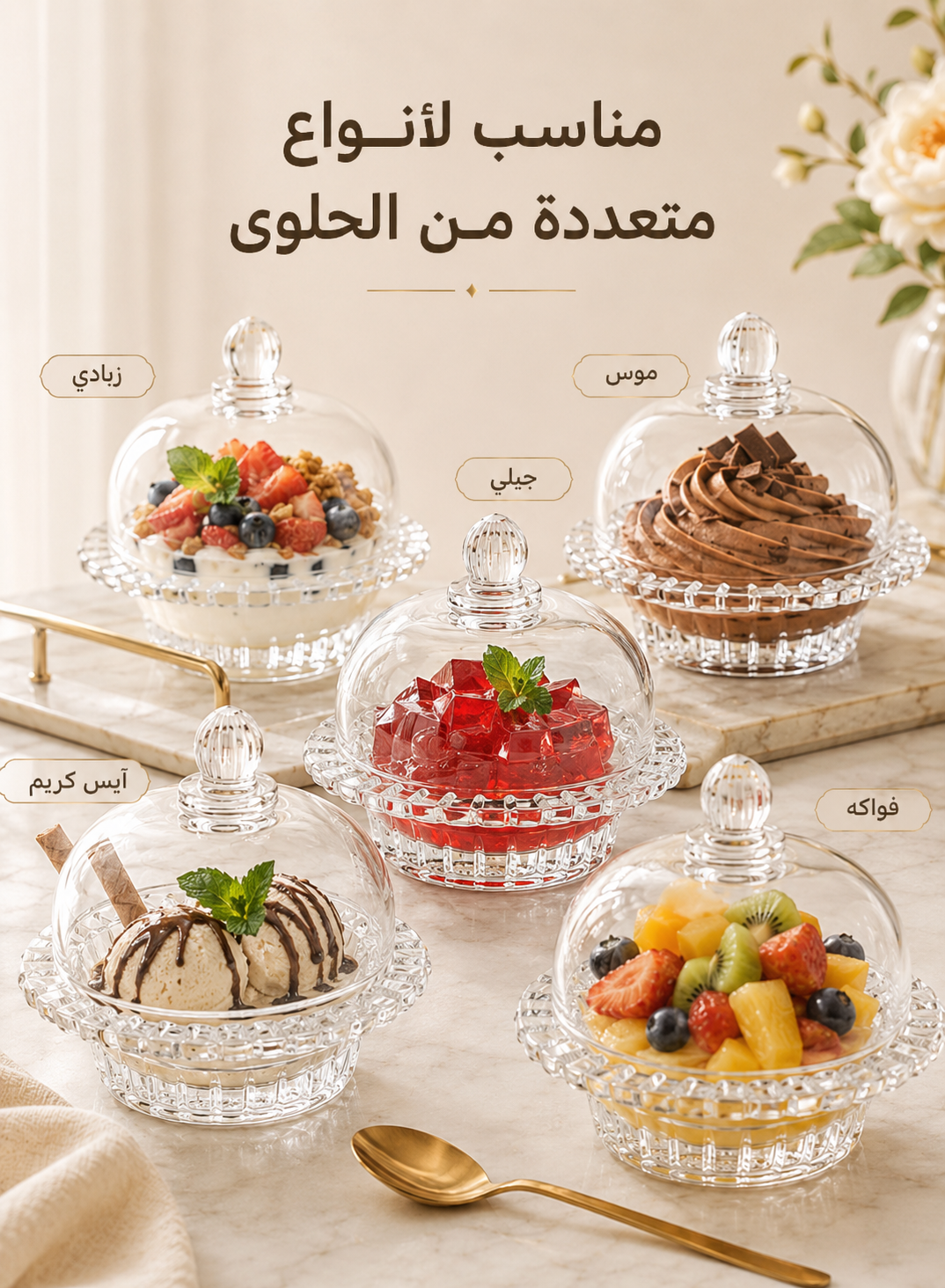 124ml Glass Dessert Cup with Lid, Compact Glass Pudding Cup with Breathable Lid, Reusable Clear Parfait Jar, Suitable for Yogurt Mousse, Ice Cream, Jelly, etc., Mini Glass Bowl with Lid, Ideal for Meal Preparation and Snacks